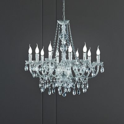 Przezroczysty żyrandol klasyczny, Pedra