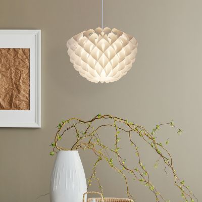 Biała lampa wisząca nowoczesna, Alebo