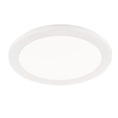 Biały plafon sufitowy nowoczesny, Gistrup, 15W, 3000K LED, IP44, ściemniana w 3 krokach