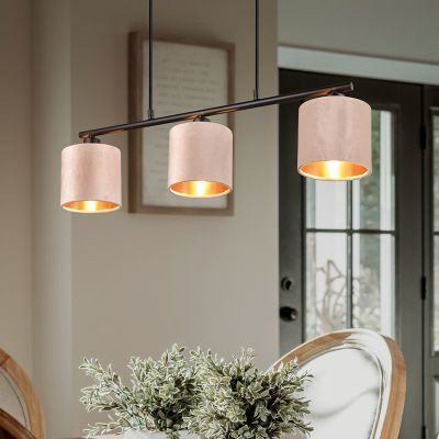 Beżowa lampa wisząca nowoczesna, Ercan