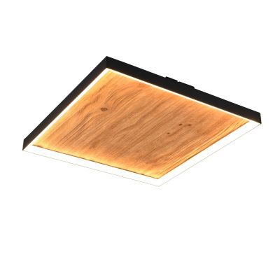 Drewniany plafon sufitowy design, Tanneke, 41W, 3000K LED, ściemniana w 3 krokach