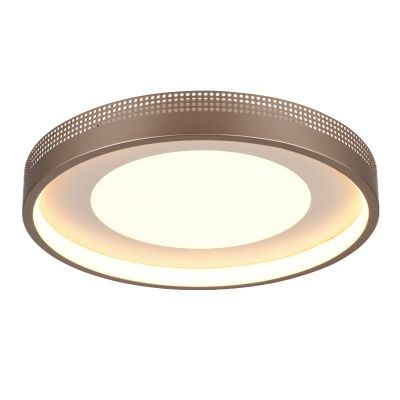 Brązowy plafon sufitowy nowoczesny, Flory, 36W, 3000K LED