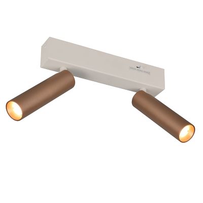 Brązowy spot sufitowy nowoczesny, Smail, 5,5W, white switch LED, ściemniana w 3 krokach