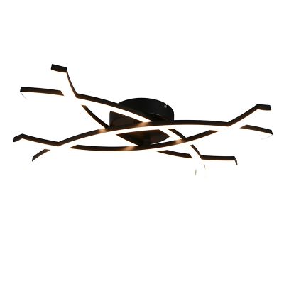 Czarny plafon sufitowy design, Carien, 22W, 3000K LED