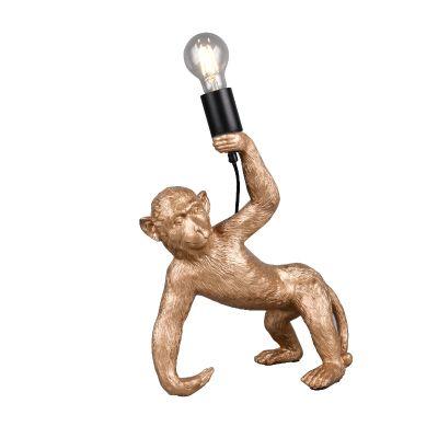Złota lampa stołowa plastikowa, Macaca