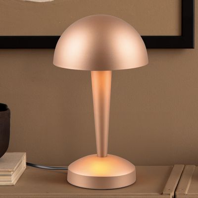 Ciemnoszara lampa stołowa nowoczesna, Delila, z dotykowy ściemniacz