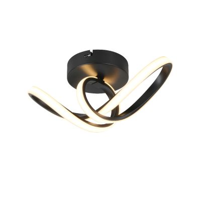 Czarna lampa sufitowa design, Wiard, 7W, 3000K LED