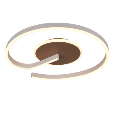 Brązowa lampa sufitowa design, Ymer, 21W, white switch LED, ściemniana w 3 krokach