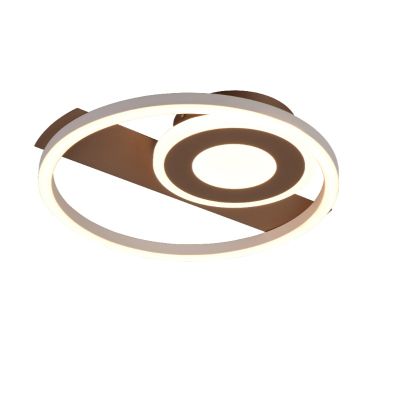 Brązowy plafon sufitowy design, Jantuano, 22W, 3000K LED