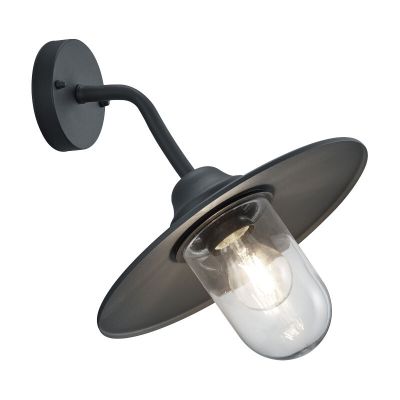 Antracytowa lampa zewnętrzna industrialna, Verena, IP44