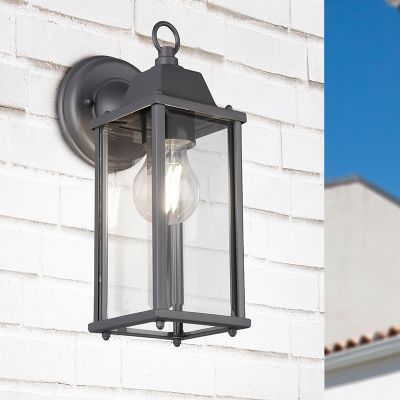 Antracytowa lampa zewnętrzna industrialna, Celeste, IP23