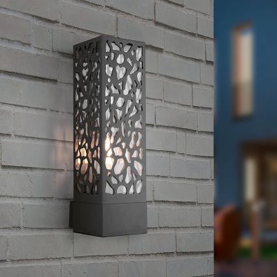 Antracytowa lampa zewnętrzna nowoczesna, Tobias, IP44