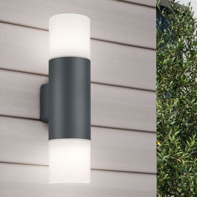 Antracytowa lampa zewnętrzna nowoczesna, Fjelso, IP44