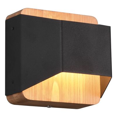 Czarny kinkiet up down nowoczesny, Navajo, 4,3W, 3000K LED