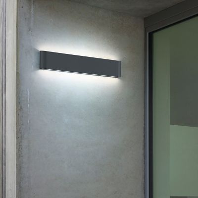 Antracytowa lampa zewnętrzna nowoczesna, Bridlington, 8W, 3000K LED, IP54