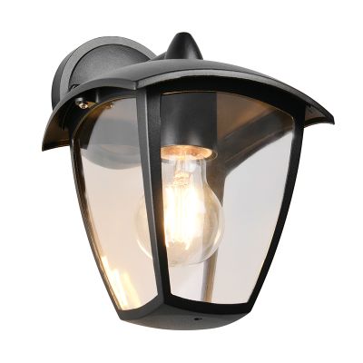 Czarna lampa zewnętrzna nowoczesna, Samatar, IP44