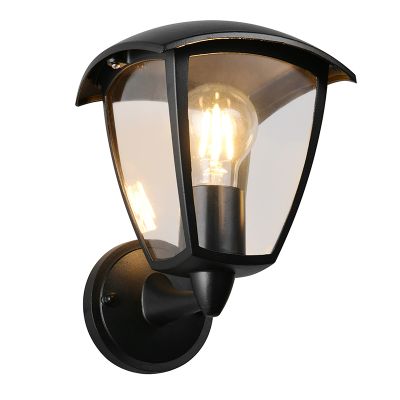 Czarna lampa zewnętrzna nowoczesna, Samatar, IP44