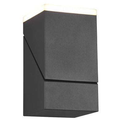 Antracytowa lampa zewnętrzna nowoczesna, Liron, 7W, 3000K LED, IP54