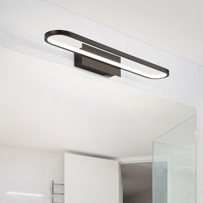 Czarny kinkiet łazienkowy nowoczesny, Martin, 22W, 3000K LED, IP44