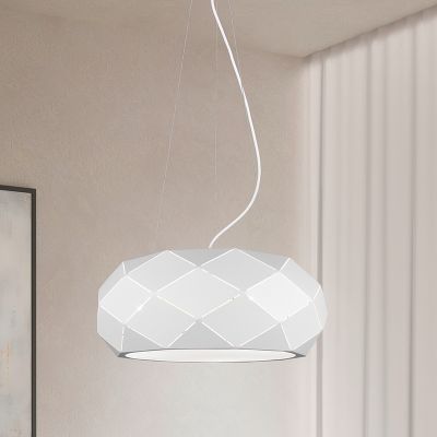 Biała lampa wisząca nowoczesna, Soloro