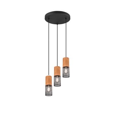 Czarna lampa wisząca nad stół do jadalni vintage, Jessica