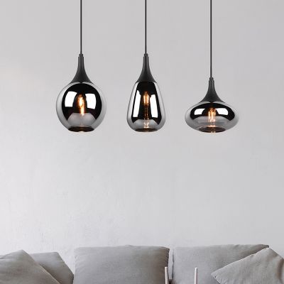 Czarna lampa wisząca design, Sybren