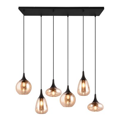 Bursztynowa lampa wisząca design, Sybren