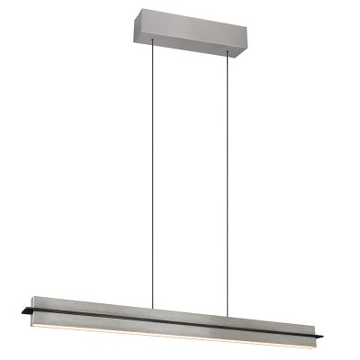 Niklowa lampa wisząca nowoczesna, Joek, 22W, regulowana ciepła do zimnej bieli LED, ściemniana w 3 krokach