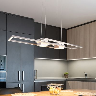 Niklowa lampa wisząca design, Sohaib, 37W, regulowana ciepła do zimnej bieli LED, ściemniana w 3 krokach