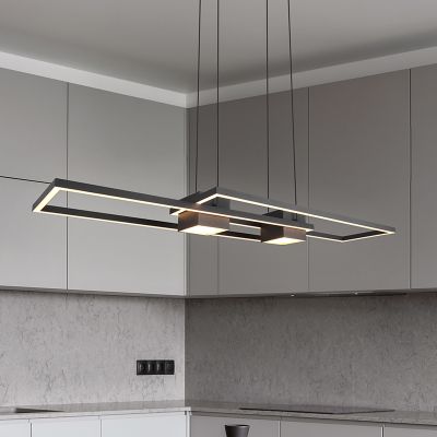 Czarna lampa wisząca design, Sohaib, 37W, regulowana ciepła do zimnej bieli LED, ściemniana w 3 krokach