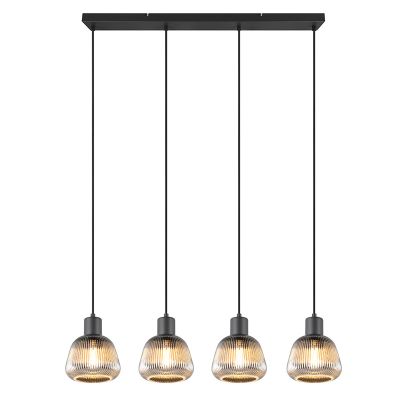 Czarna lampa wisząca nowoczesna, Meriem