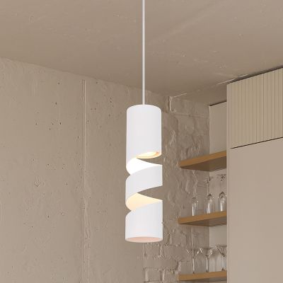 Biała lampa wisząca design, Marouan
