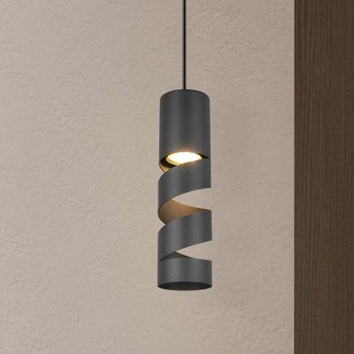 Czarna lampa wisząca nad stół do jadalni design, Marouan