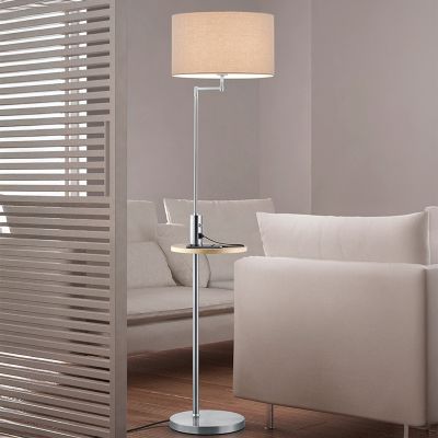 Szara lampa stojąca nowoczesna, Logiso