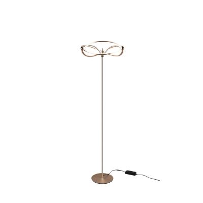 Mosiądz lampa stojąca nowoczesna, Remy, 31W, 3000K LED, z przełącznik