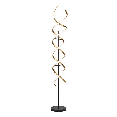 Mosiądz lampa stojąca design, Sylvian, 32W, regulowana ciepła do zimnej bieli LED, z dotykowy ściemniacz