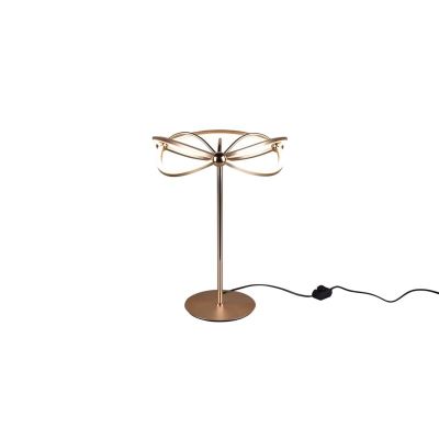 Mosiądz lampa stołowa nowoczesna, Remy, 20W, 3000K LED, z przełącznik