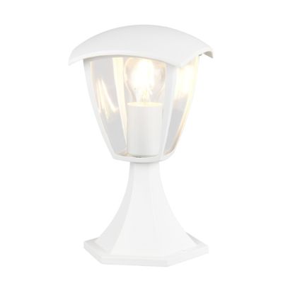 Biała lampa zewnętrzna nowoczesna, Samatar, IP44