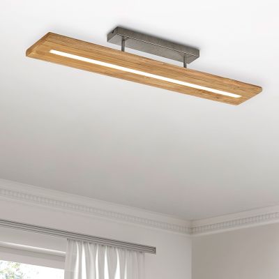 Drewniany plafon sufitowy brązowy, Deka, 27W, 3000K LED