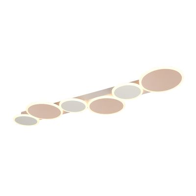 Biały plafon sufitowy nowoczesny, Vasiliki, ściemniana w 3 krokach