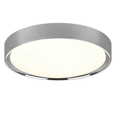 Chromowana lampa łazienkowa sufitowa plastikowa, Evelina, 18W, 3000K LED, IP44