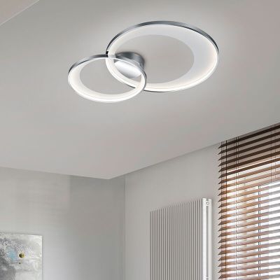 Chromowany plafon sufitowy nowoczesny, Kendi, 29W, 3000K LED
