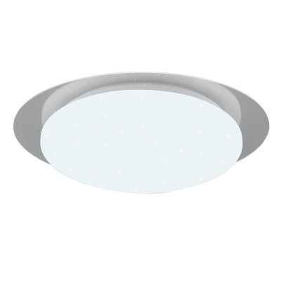 Biała lampa łazienkowa sufitowa nowoczesna, Marlena, 12W, 4000K LED, IP44, z pilot