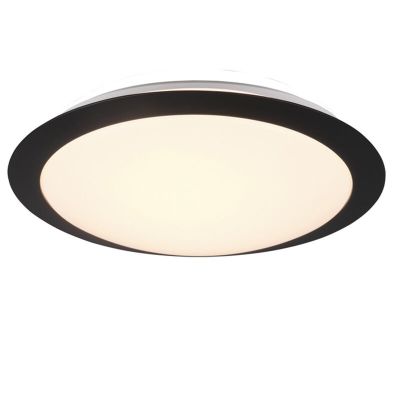 Biała lampa łazienkowa sufitowa plastikowa, Ronan, 12W, 3000K LED, IP44