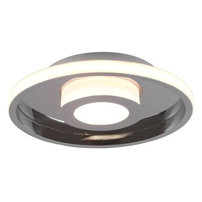 Chromowana lampa łazienkowa sufitowa nowoczesna, Kayla, 28W, 3000K LED, IP44