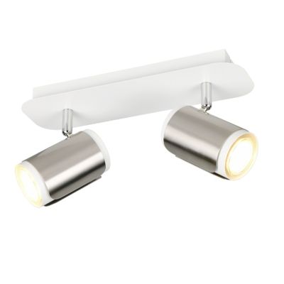 Niklowy spot sufitowy nowoczesny, Quintijn