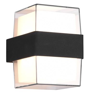 Antracytowa lampa zewnętrzna nowoczesna, Yeliz, 10W, 3000K LED, IP54