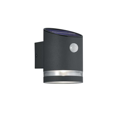 Antracytowy kinkiet zewnętrzny z czujnikiem ruchu nowoczesny, Suzan, 3W, 3000K LED, IP44