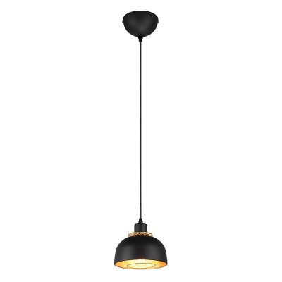 Czarna lampa wisząca industrialna, Sylvano