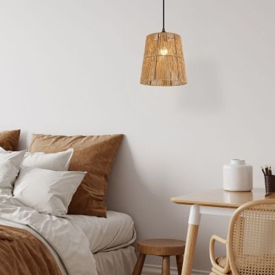 Papierowa lampa wisząca brązowa, Toufik